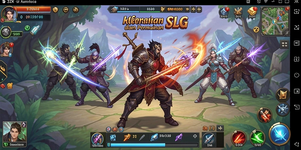 Tampilan gameplay mendebarkan dalam permainan SLG 33ZK.