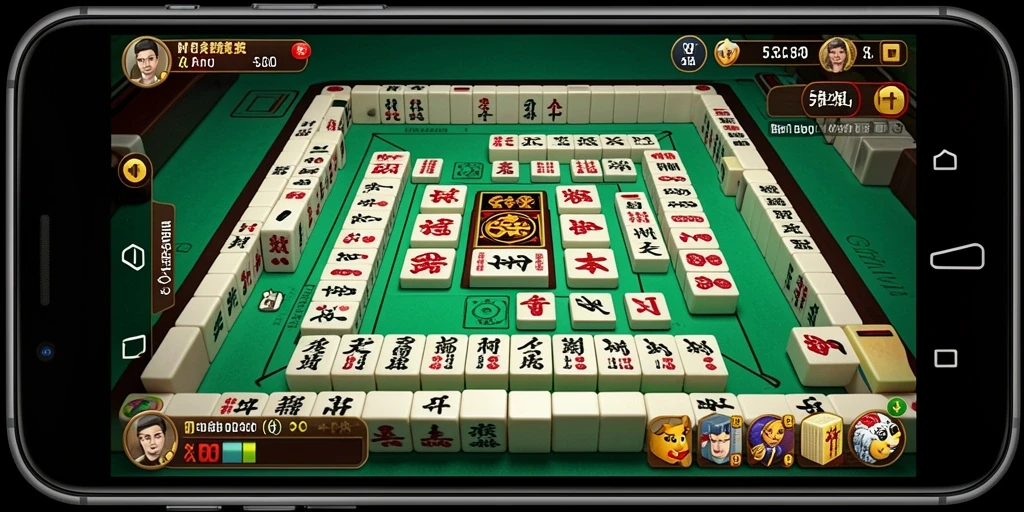 Screenshot utama 55RP menampilkan gameplay Mahjong yang mendebarkan.