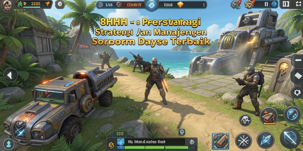 Screenshot gameplay 8HHH menampilkan strategi dalam tindakan.