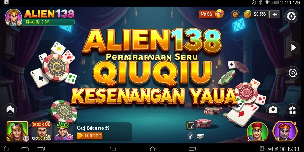 Tampilan menarik dari gameplay QiuQiu ALIEN138 yang menghadirkan keseruan.