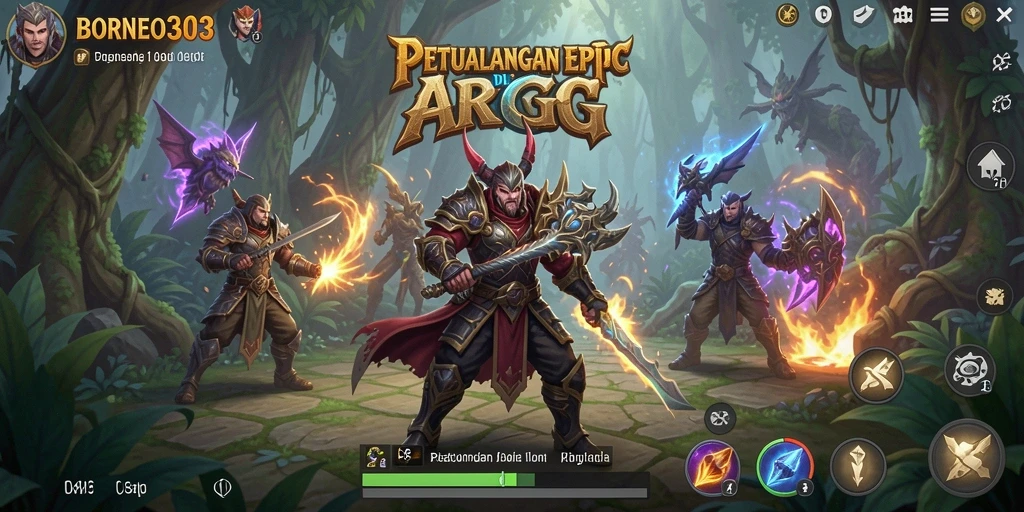 Tampilan menarik dari gameplay <strong>BORNEO303</strong> di dunia ARPG yang mendebarkan.