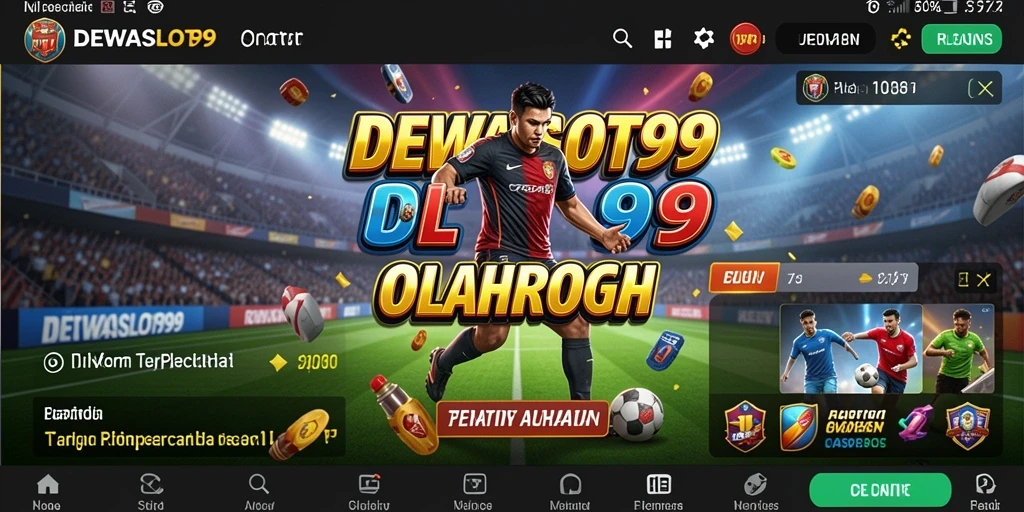 Tampilan menarik dari gameplay DEWASLOT99 dengan fitur taruhan olahraga.