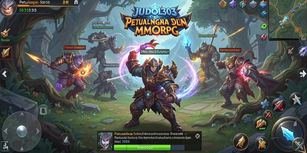 Tampilan gameplay menakjubkan dalam dunia MMORPG JUDOL303.