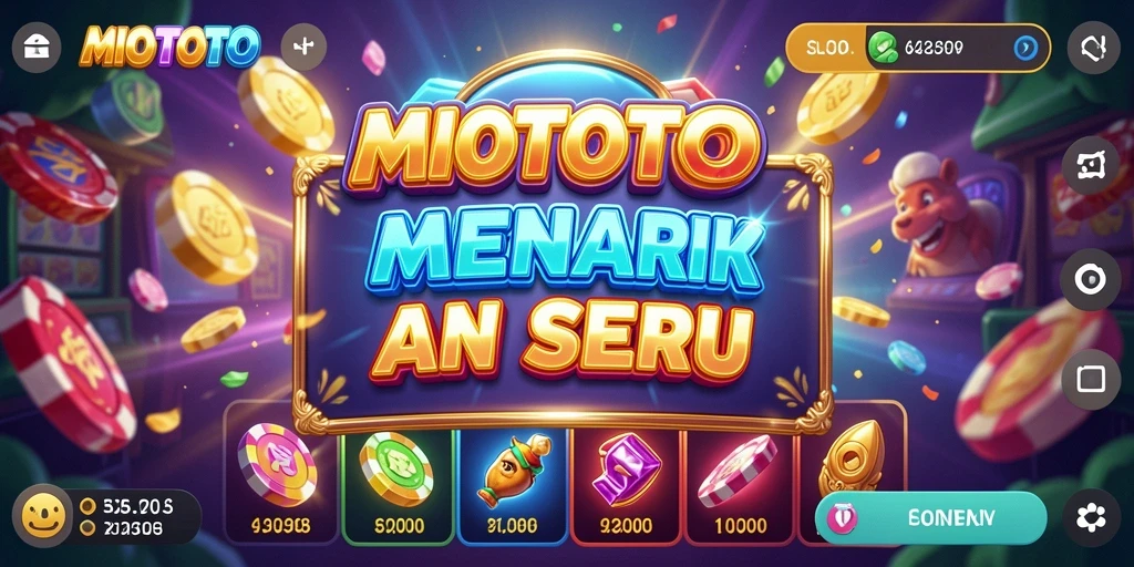 Tangkapan layar gameplay MIOTOTO yang menampilkan keseruan permainan Slot.
