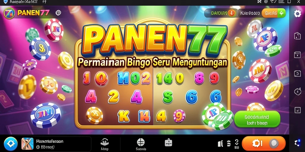 Tampilan gameplay Bingo yang seru dan interaktif dari PANEN77.