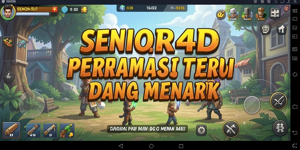 Tampilan menarik dari gameplay SENIOR4D yang mendebarkan.