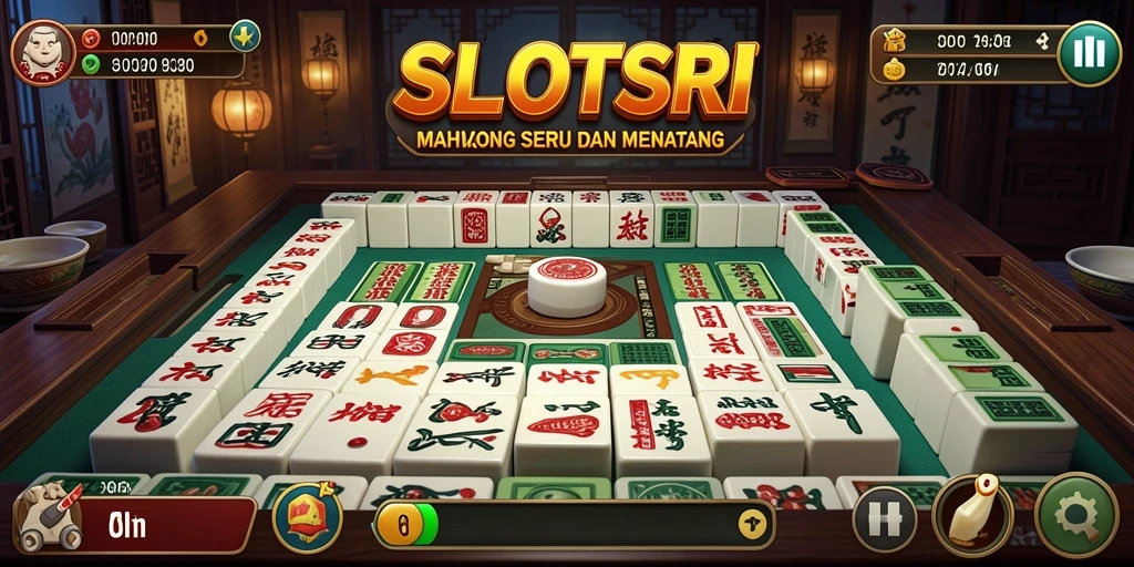 Tampilan gameplay SLOTSRI yang menarik dan penuh aksi Mahjong.